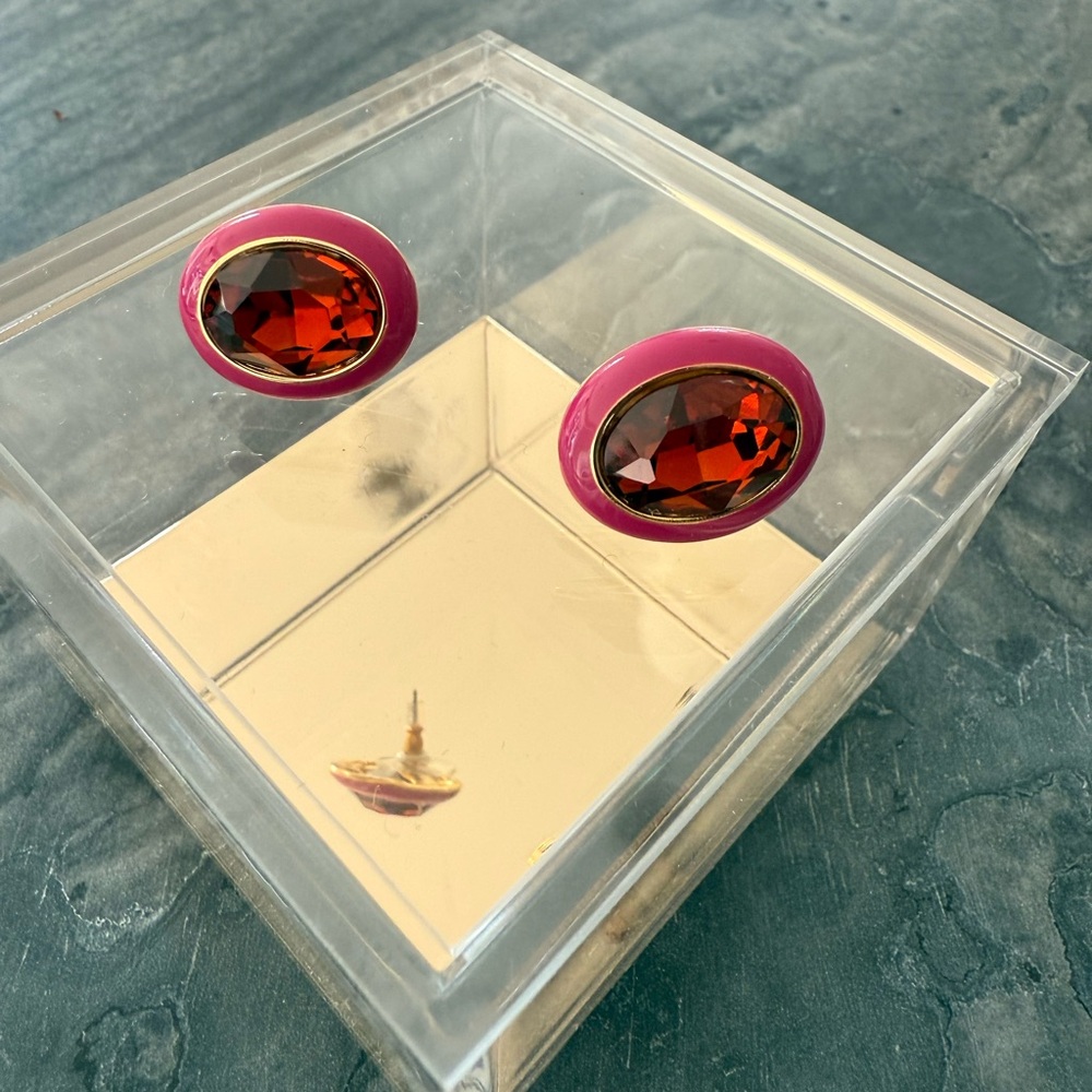 Mignonne Gavigan Pink and Red Earrings